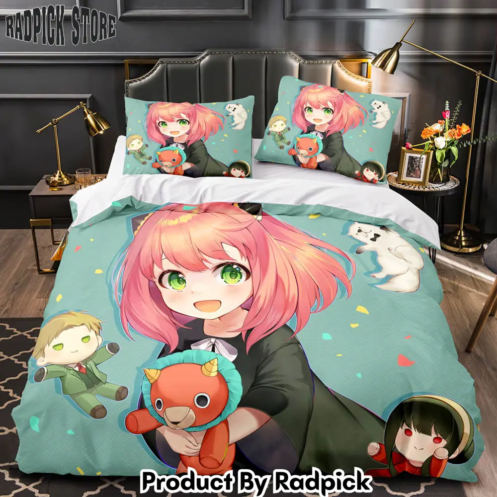 Spy x family bedding set quilt duvet cover bed sheet for room decoration  rp0429042